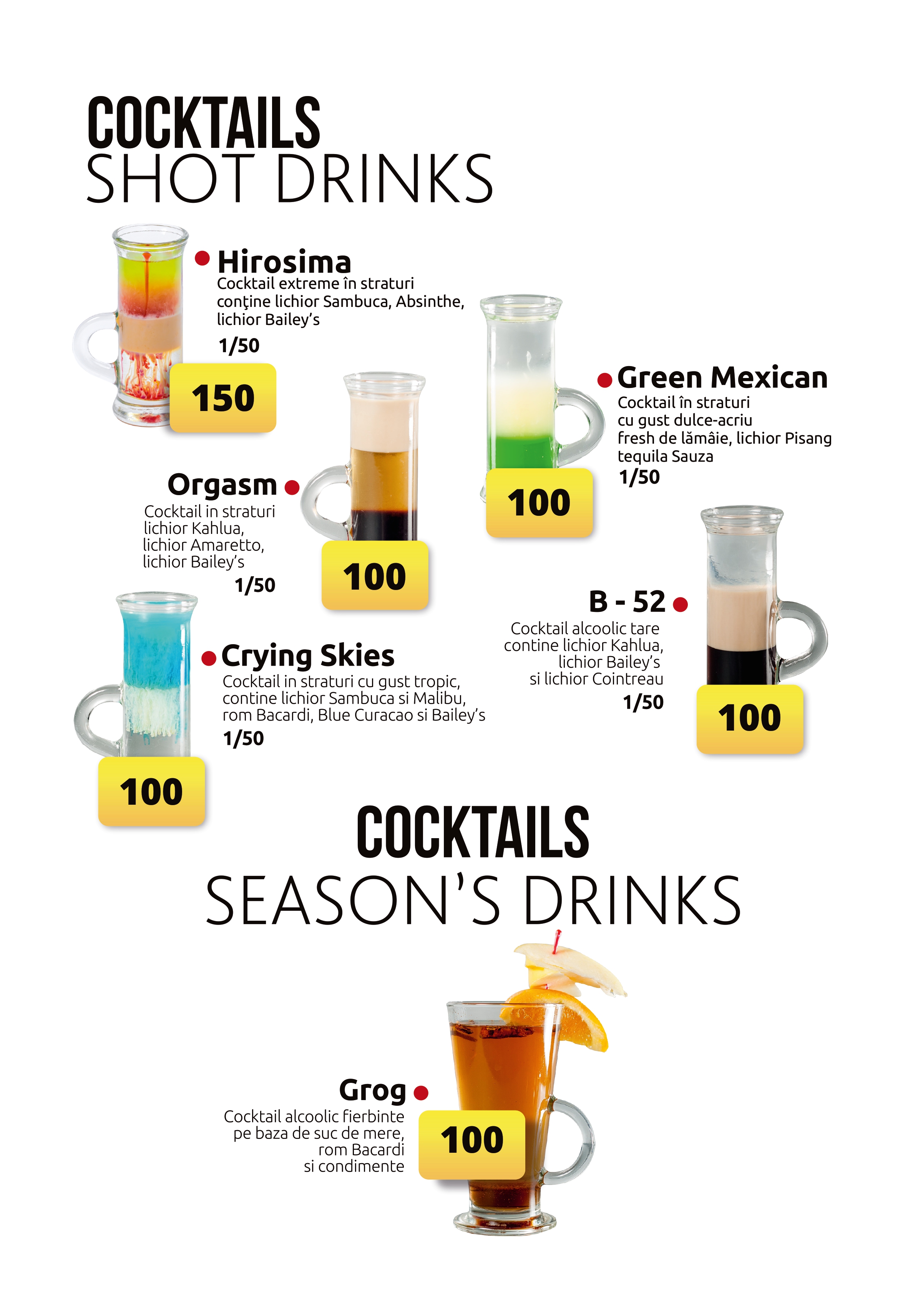 Drinks Menu Page 4