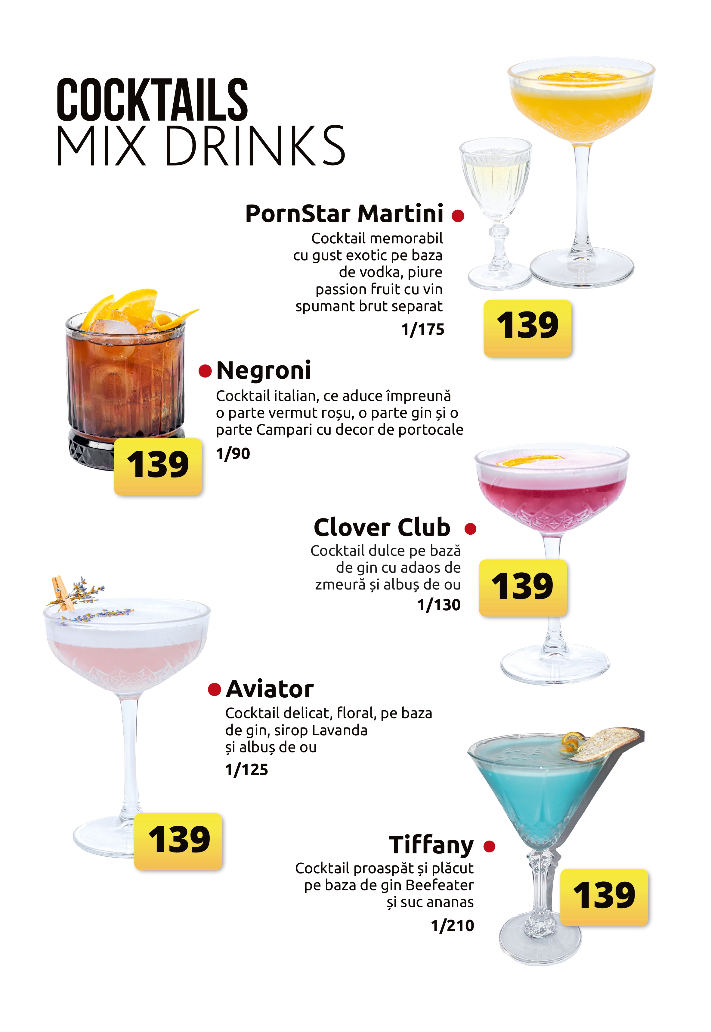 Drinks Menu Page 5
