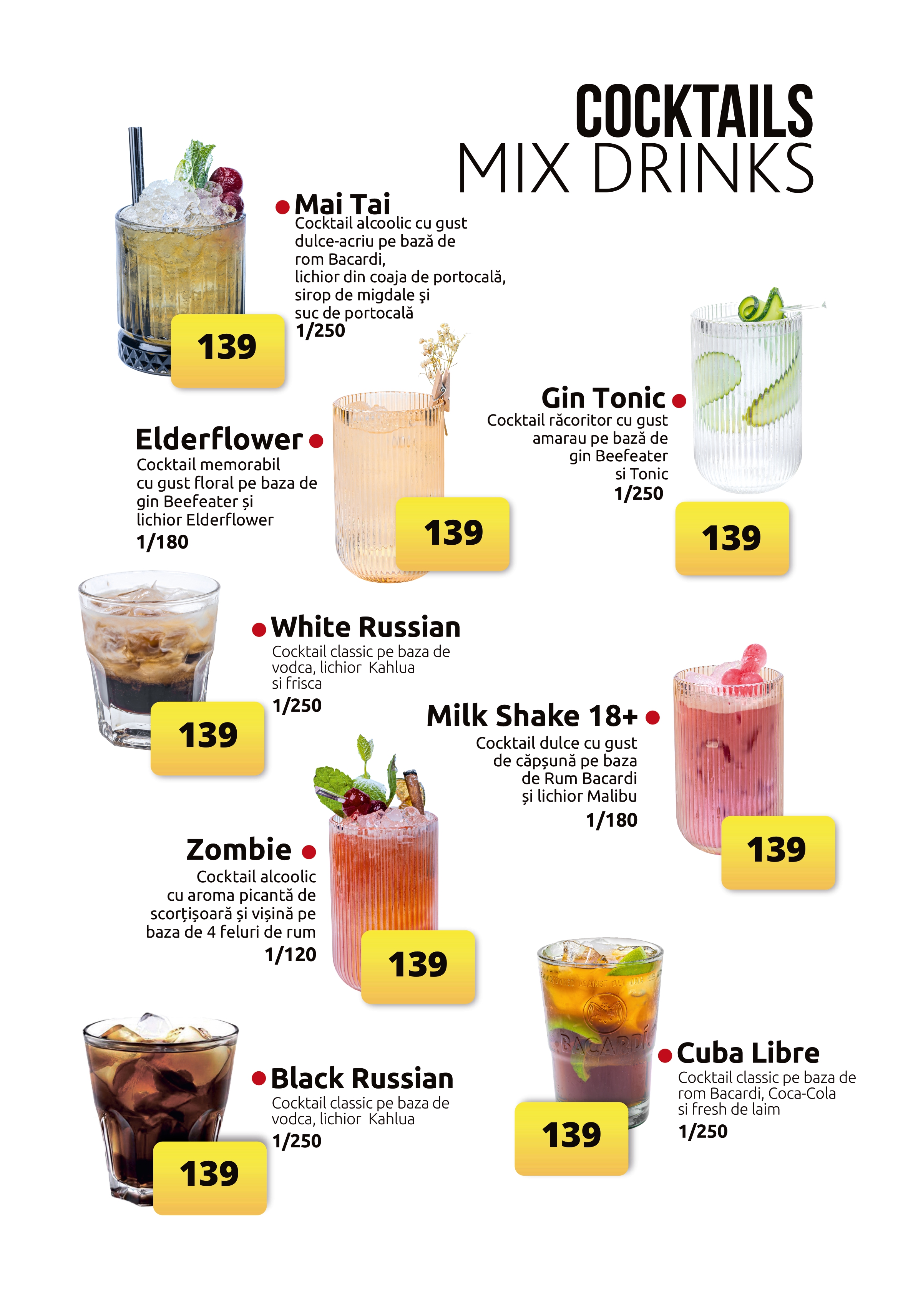 Drinks Menu Page 6