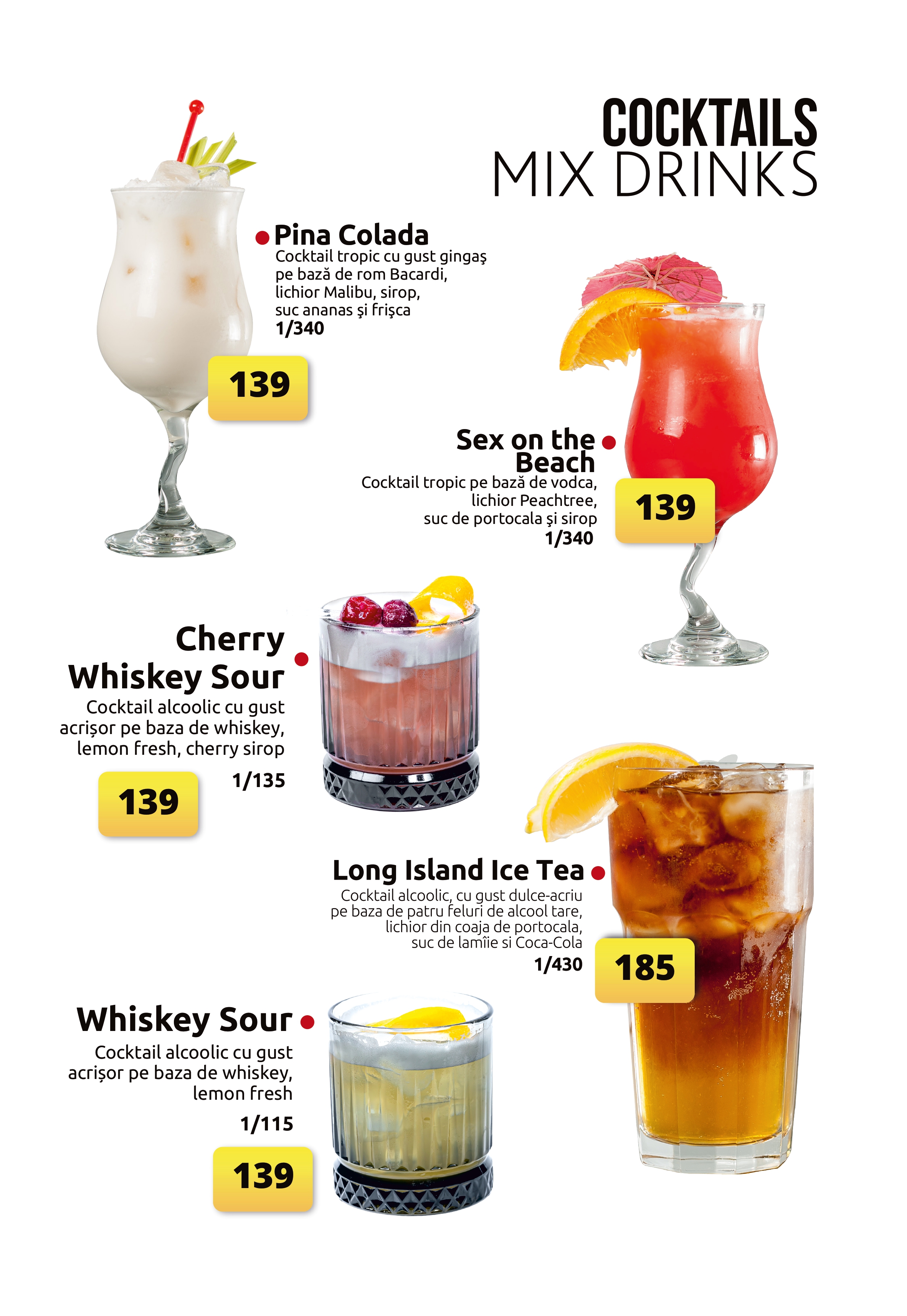 Drinks Menu Page 7